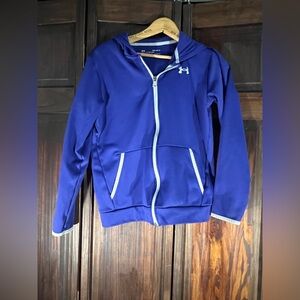 Under Armour Kids Purple Zip-Up Jacket size large